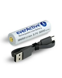 Köp 18650 Batteri 3,7V 3200mAh m/innebygd lader for Micro USB av batterigiganten.se för 219,00 kr