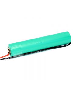 2,4v 4,0Ah nödbelysningsbatteripaket m/ kabel u/kontakt i stav ca 33X124mm