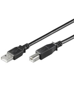 Köp USB 2.0 kompatibel kabel, A-kontakt till B-kontakt, 3 meter av batterigiganten.se för 86,00 kr