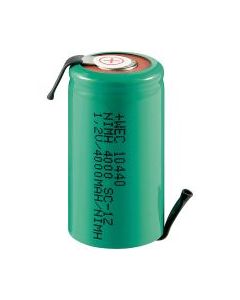 Köp Batteri NIMH 1,2V 3000mAh Sub-C 43A urladdningsström med lödöron av batterigiganten.se för 109,00 kr