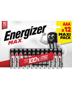 Köp Energizer MAX AAA Alkalisk AAA/E92 12 pk av batterigiganten.se för 149,00 kr