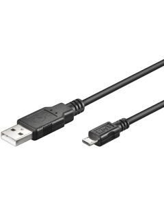 Micro USB kabel, 1,8 meter USB 2.0 kompatibel 5-stifts