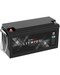 12V 200AH Lithium Batteri Skanbatt, Bluetooth