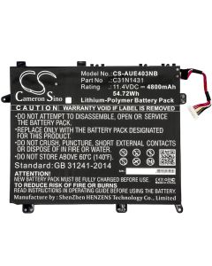Köp Batteri for Asus C31Pp95 C31N1431 av batterigiganten.se för 877,00 kr