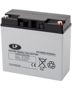 12V 22Ah (18Ah) AGM batteri Syklisk L181xH167xB77 mm T12 terminal