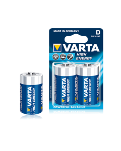 Köp Varta High Energy D 1,5V Alkaline batteri (2 st.) av batterigiganten.se för 53,00 kr