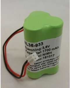 Batteri til Autronica ledelys 3,6V 1500mAh NIMH høytemperatur