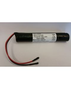 Batteri 4,8V 500mAh NIMH Proxll Ledelys 6619800 dim.:18x114mm