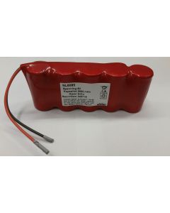 6,0v 2,5Ah nødlysbatteripakke m/ Ledning u/kontakt