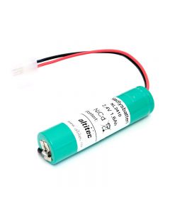 Köp 2,4v 1,6Ah nödbelysningsbatteripaket m/ kabel och Molex Minifit 2-pol i stav av batterigiganten.se för 264,00 kr