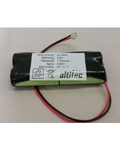 Köp 4,8V 1,7Ah NIMH Beghelli nødlysbatteri 415354003 HFR-43AT1700x4 av batterigiganten.se för 348,00 kr