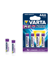 Köp Varta Professional Lithium AAA 1,5V batteri (4 st.) av batterigiganten.se för 191,00 kr