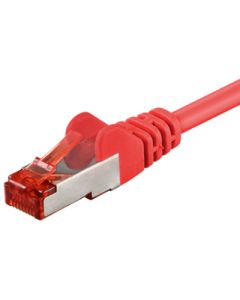 5 meter Rød CAT 6 S/FTP dobbeltskjermet nettverkskabel 2x RJ45