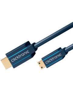 Clicktronic 1m HDMI till mini HDMI kabel