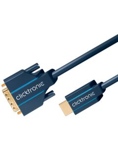 Clicktronic 5m DVI till HDMI kabel