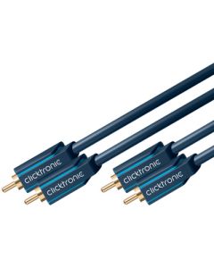 Clicktronic 3m 2xRCA Stereo ljudkabel
