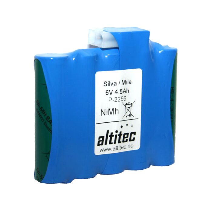 Silva/Mila batteri 4,5Ah 6V, motsatt pluggmontering