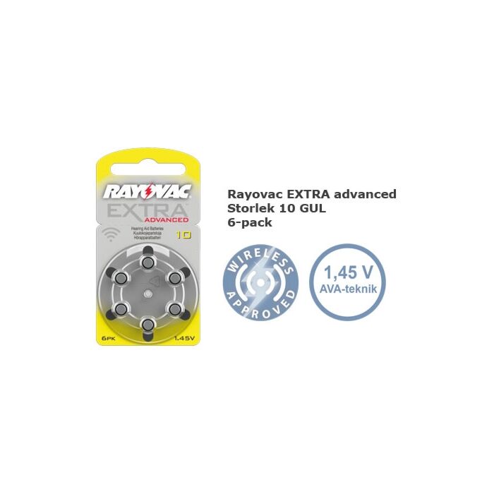 Rayovac EXTRA Advanced 10 1,45V PR70 P10  ZL4