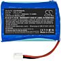 Batteri for Peaktech P 9022, DVB-C/S/T, DVB-S, DVB-S2, DVB-C, 302-11-802 7.4 V 1600 mAh