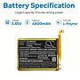 Batteri for IDEMIA IDScreen MPH-MB003A, IDScreen MPH-MB003B, I MPH-MB003A 3.85 V 4800 mAh Li-Polymer