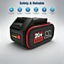 Batteri for Kress 40 V 37 cm Cordless Brushless Push Lawn mowe KA3000 20 V 4000 mAh Li-ion