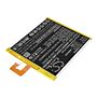 Batteri for Lenovo TB-X6C6F, TB-X6C6X, Tab K10 L20D1P32 3.86 V 3400 mAh Li-Polymer