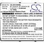 Batteri for Zebra EC50, EC55, EC55AK-21B243-NA, EC55AK-21B243- BT-000424 3.85 V 4100 mAh Li-Polymer