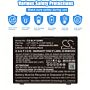 Batteri for Biolight P12 Patient Monitor, P15 Patient Monitor LIP12001A-31XR19/65-2 11.1 V 5000 mAh Li-ion