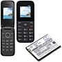 Batteri for Alcatel OneTouch 1035D, OneTouch 1046D, OneTouch 1 TLi004FA 3.7 V 400 mAh Li-ion