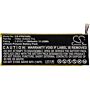 Batteri for FisherPrice Nabi 7, NBFP07MKG, NBFP07PMKG TE69-1S3000-TCL 3.8 V 2900 mAh Li-Polymer