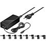 Universal AC adapter, 9 til 20VDC 60W, 8 plugger