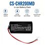 Batteri for CHARMCARE ACCURO Versatile Bedside Pulse Oximeter ICR18650 22F-021PTC 7.4 V 2600 mAh Li-ion
