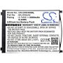 Batteri for CipherLab RS30 BA-0092A5 3.7 V 2500 mAh Li-ion
