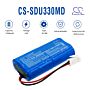 Batteri for Sanyo U33V H-SC3000X4 4.8 V 2500 mAh Ni-MH