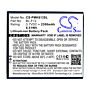 Batteri for PHICOMM i813w, i813 Dual SIM BL-F12 3.7 V 2300 mAh Li-ion