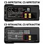 Batteri for Motorola APX-2000, APX-3000, APX2000, APX3000, APX NNTN8128A 7.4 V 2300 mAh Li-ion