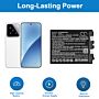 Batteri for Xiaomi 24129PN74C, 24129PN74G, 24129PN74I, Mi 15 BP4U 3.85 V 5200 mAh Li-Polymer
