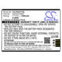 Batteri for Philips Xenium E350 AB1600EWML 3.7 V 1500 mAh Li-ion