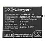 Batteri for MeiZu M3X, M3X Dual SIM, M3X Dual SIM TD-LTE, M682 BT62 3.85 V 3200 mAh Li-Polymer