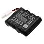 Batteri for SAG Schlagbaum, Safe-O-Tronic, Safe-O-Pin, Megaloc 3850000.020.000 6 V 2600 mAh Alkaline