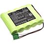Batteri for Hellige SCB2 Scope 110034 12 V 3000 mAh Ni-MH