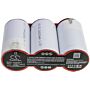 Batteri for Van Lien 11190013V, 3SAVTD113LF, SET A 3 ST D 4.0/ 11190013V 3.6 V 4000 mAh Ni-CD