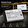 Batteri for GE DMS Go+, USM86, USM87, USM88, USM GO, USM Go+ LI-138 7.4 V 3900 mAh Li-ion