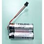 Batteri Oval Flowpet-EG flow meter, 3.6V Toshiba 2xER17500V/3  RD018