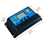 Solcelle regulator PWM 12V/24V 20A