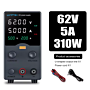 Laboratoriestrømforsyning 0-5A, 0-60V med LED Display 