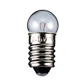 E10 miniatyrpære 0,6W 6V 24x11,5mm