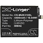 Batteri for Pocophone Poco F2 Pro 5G; Xiaomi K30 Pro, K30 Pro BM4Q 3.85 V 4400 mAh Li-Polymer