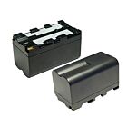 Batteri till Sony CCD-, DCR-, GV-, HDR-, HVR- MPK-, PLM-, UPX- serier NP-F970 Sony 7.4 Volt 6900 mAh högkapacitet