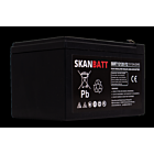 12V 12Ah AGM batteri, 151x101x98 mm T2 Skanbatt